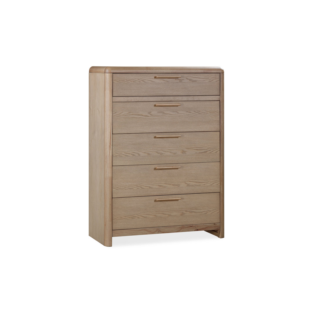   Furano Five Drawer Wood Chest